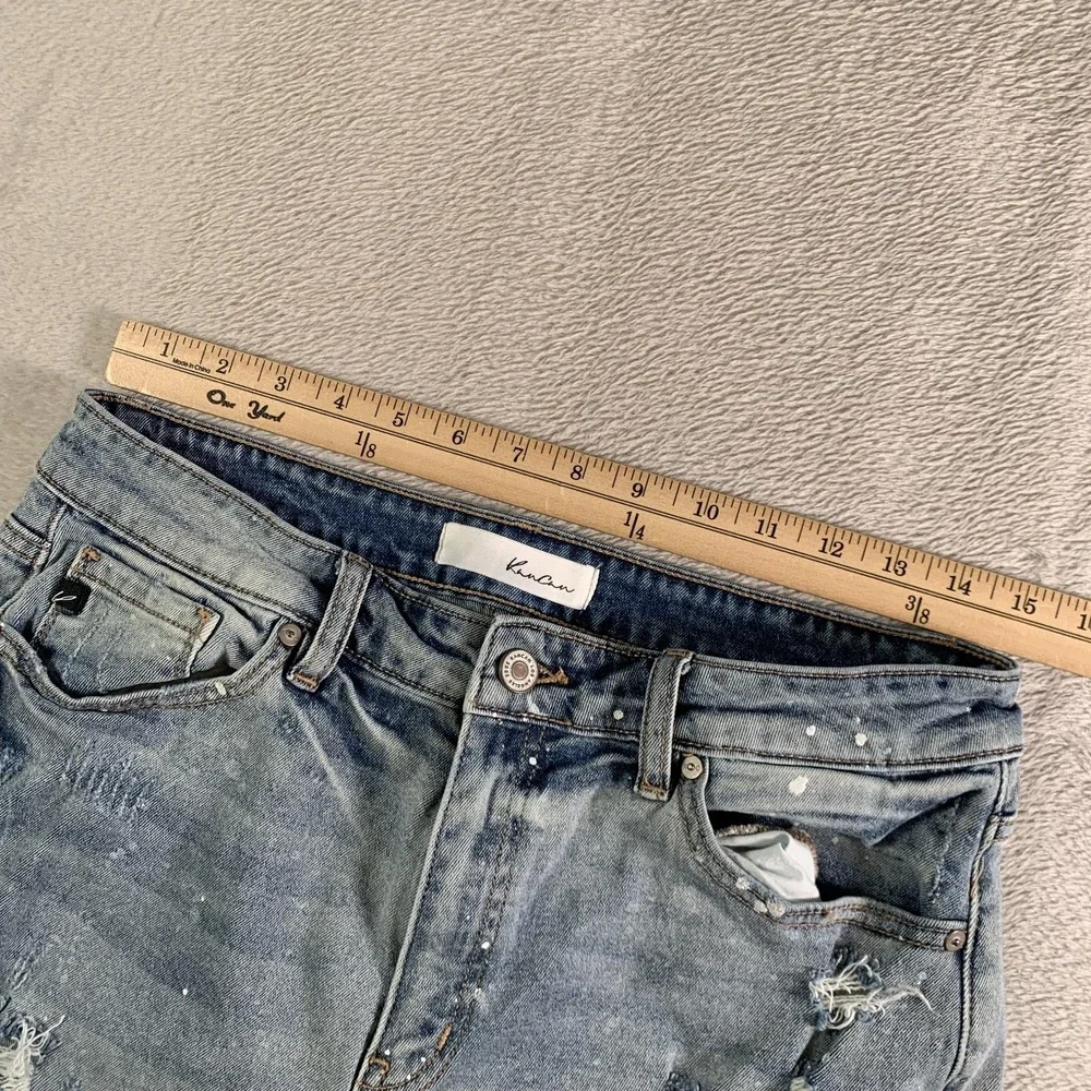 KanCan Jeans Juniors 9/28‎ Light Wash Distressed Mid Rise Skinny Stretch KC8368L